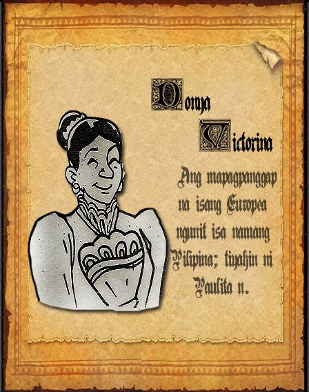 Donya Victorina (El Filibusterismo) .